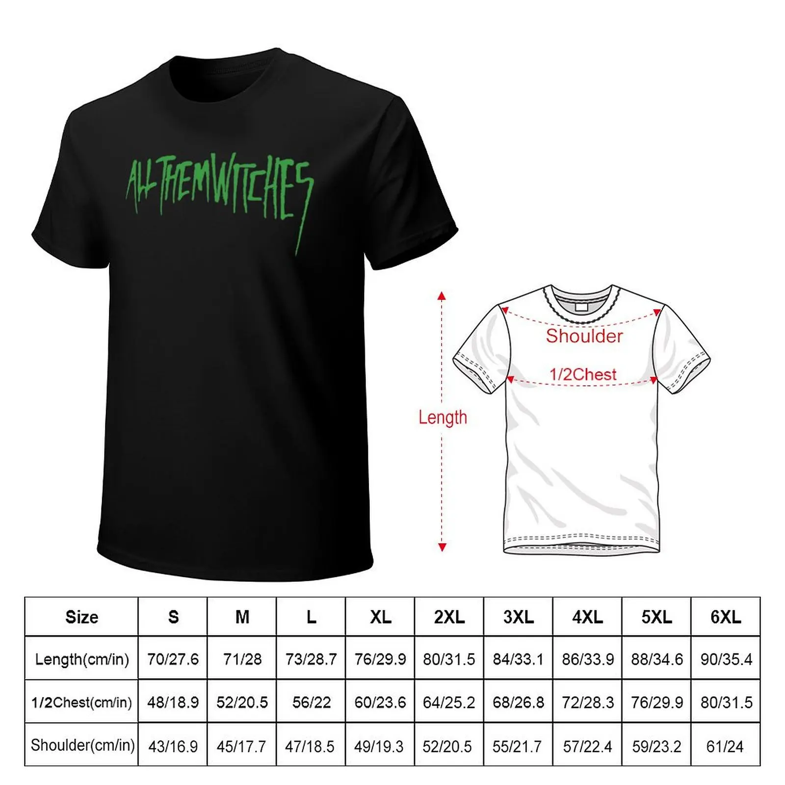 ALL THEM WITCHES spend their time T-Shirt Everyday Wear Basic Short Sleeve Top