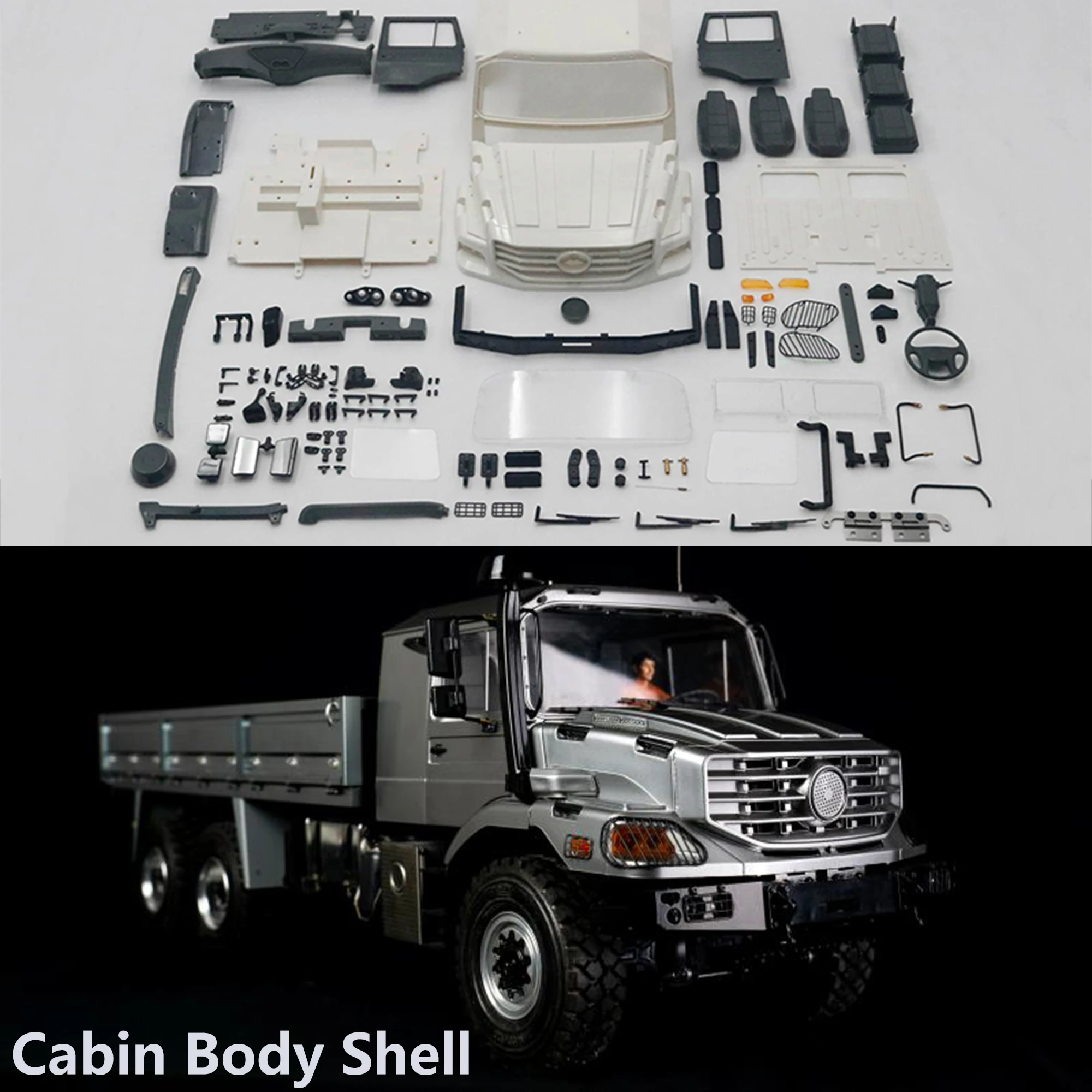 1/14 RC Lkw Cab Körper Shell Dashboard JDM-209 Für Zetros Teile Für Tamiya Rc Off-Road Fahrzeug Lkw DIY modell Zubehör Spielzeug