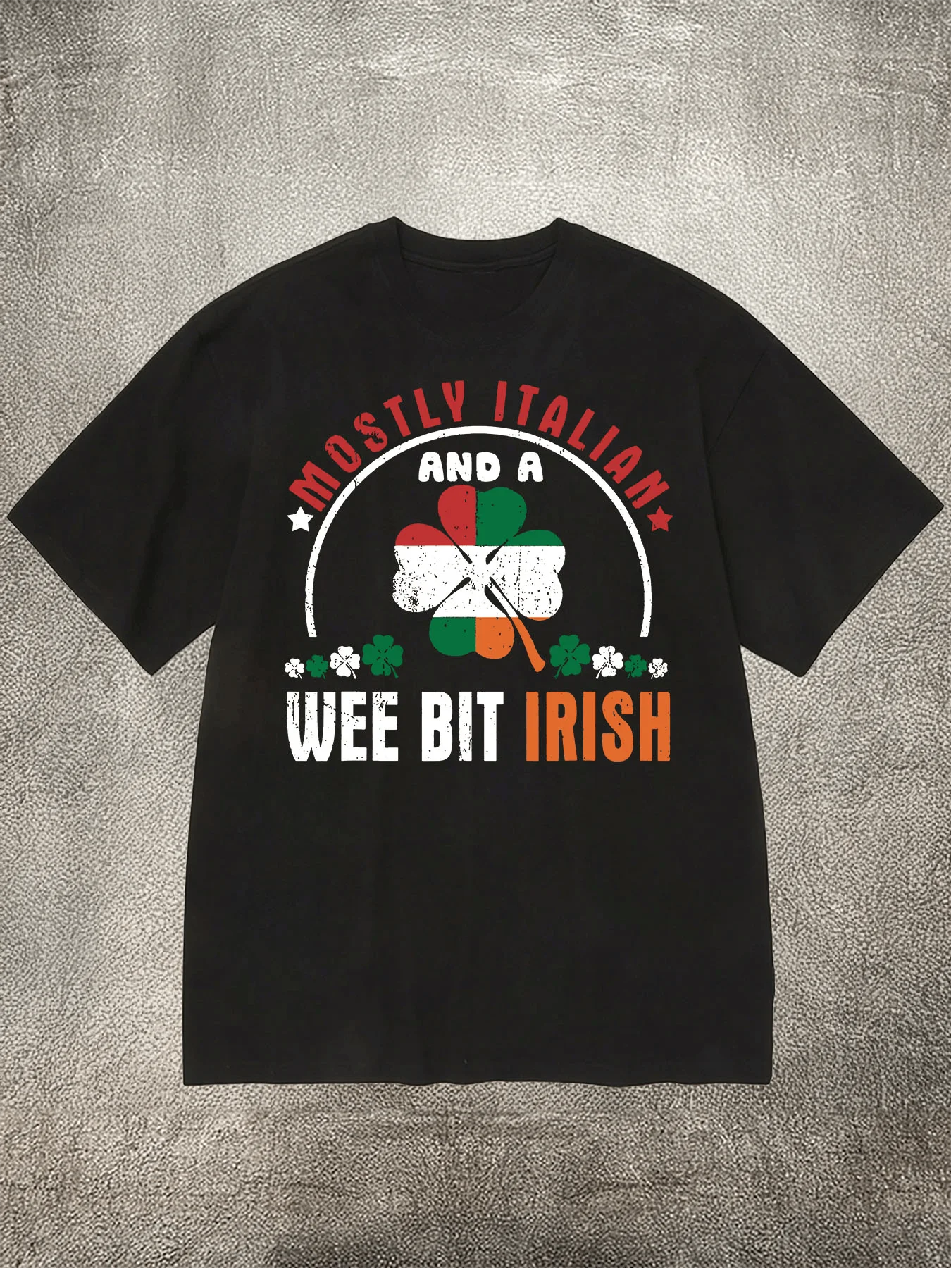 

Мужская футболка Mostly Italian and Irish Heritage Theme Black Cotton 200 г, мягкая и удобная, идеально подходит для повседневной летней одежды