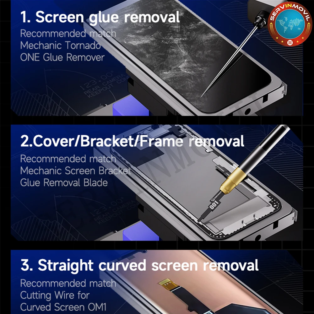 ช่างมาใหม่ Elite One Rotary Separator เครื่องทําความร้อน Disassembly FIXTURE สําหรับโทรศัพท์มือถือกรอบแยกหน้าจอซ่อม
