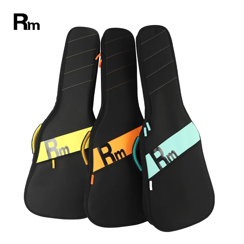 

40 41 Inches Acoustic Electric Bass Case Soft Bag Colorful Thicken 10mm Folk Guitarra 600D Thickened Nylon Backpack Accessories