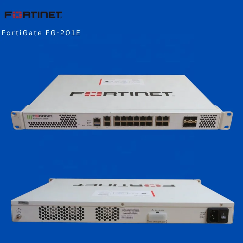 Fortinet FortiGate FG-201E Firewall UTP ATP License 20 Gbps Throughput 1 Year Warranty in Stock