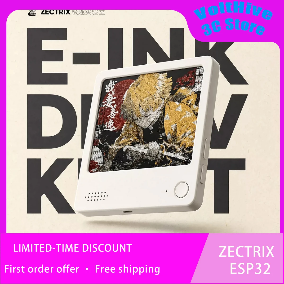 Doit Esp32 - ZECTRIX ESP32 DEV Kit Full‑Color E‑Ink