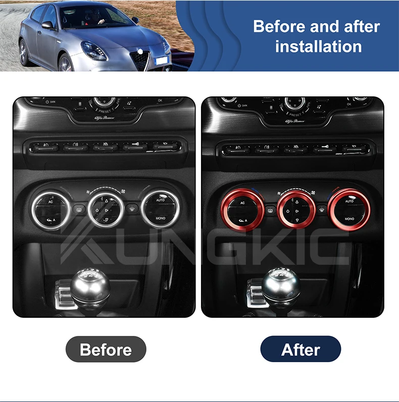 Regulierungsring für Klimaanlagen ﻿ Zentrale Verkleidung für Alfa Romeo Giulietta 940 2010 2011 2012 2013 2014 2015 2016 2017 2018 2019 2020 2021/ Fiat 500L 2011-2017/ 500X 2015-2024 – Detail 12