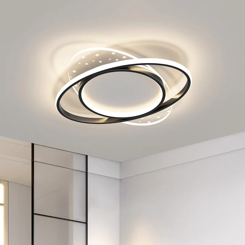 Modern Led Ceiling Lamp Hanging Lamps For Ceiling White/Black/Gray Color Ceiling Lamps Indoor Home Decor Home Appliance Lighting