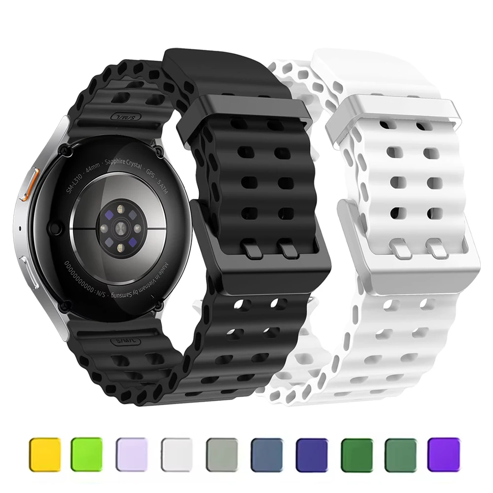 Sportarmband für Samsung Galaxy Watch 7/6/5 Pro/4 Classic 40 mm 44 mm Silikon ohne Lücken Handgelenk Correa Armband Galaxy Watch 7 Armbänder