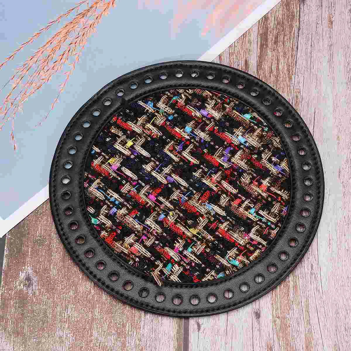 Base inferiore per borsa rotonda da 3 pezzi per la realizzazione di borse Forniture per borse in materiale fai da te Base per all'uncinetto Accessori per borse Forma protettiva