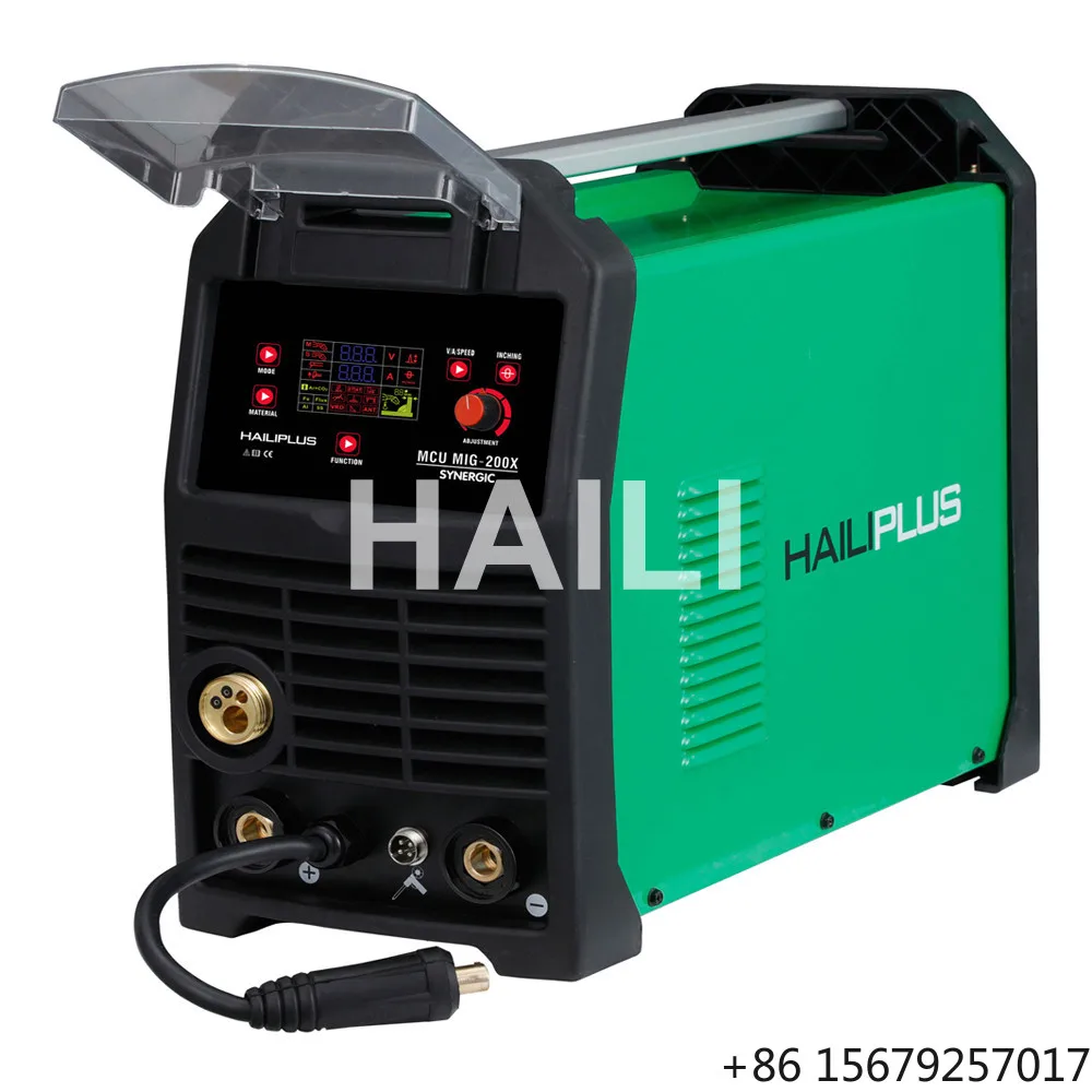 Synergic MIG 4 in 1 IGBT Inverter Welder Tig Mma Mig for Gas/gasless Flux Welding With LCD MCU MIG-160X
