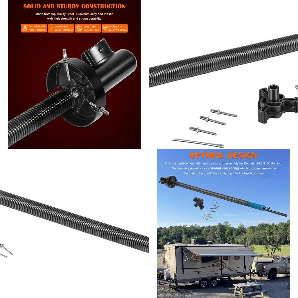 

3310420.017U Left Hand Power Awning Torsion Assembly - RV Awning Left Hand Torsion Arm Assembly Replacement for Dometic A&E 9100