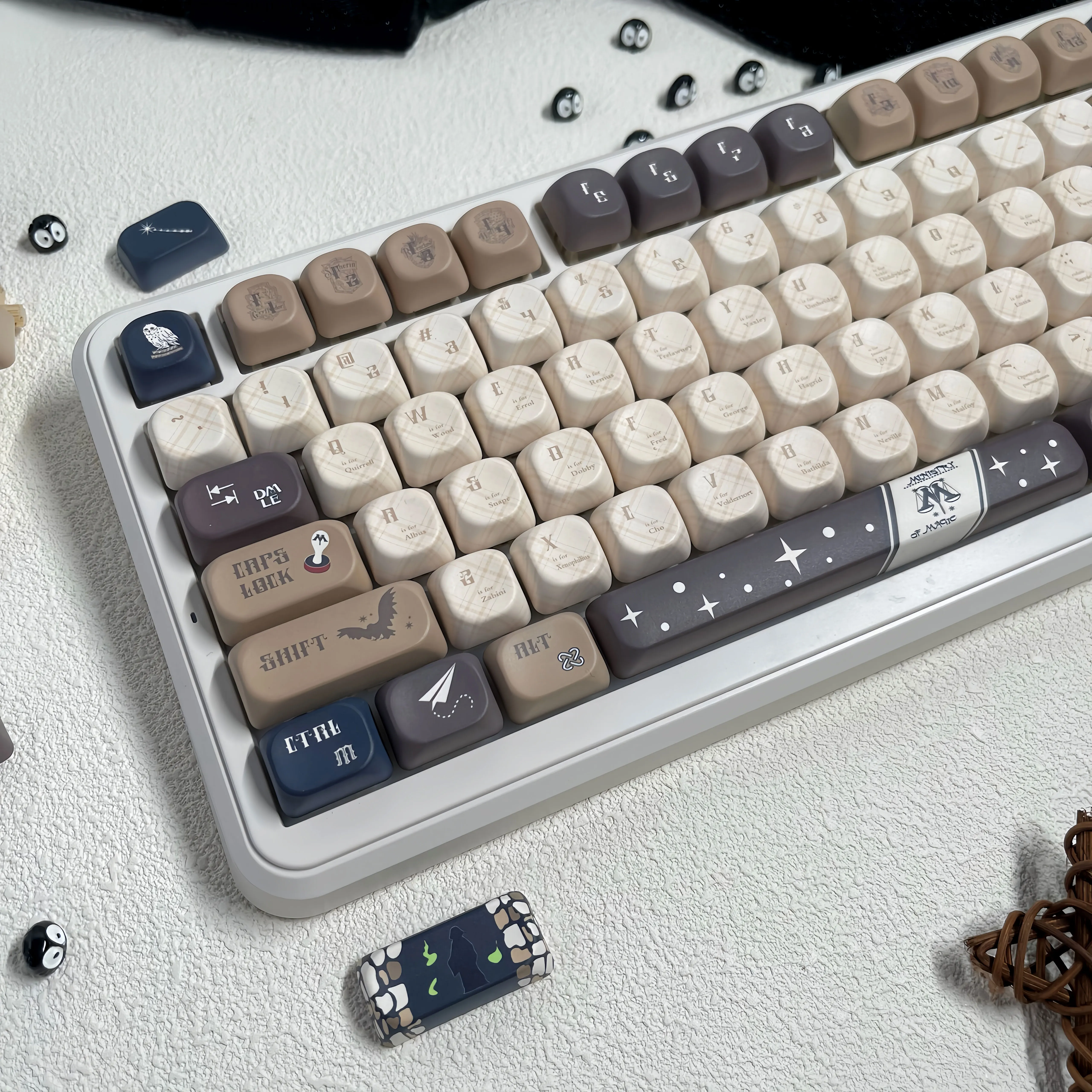 

120 Keys Five Side Dye Sublimation PBT Keycaps MOA&Cherry Profile Custom Magic Theme Keyboard Keycap for MX Switch Keyboard