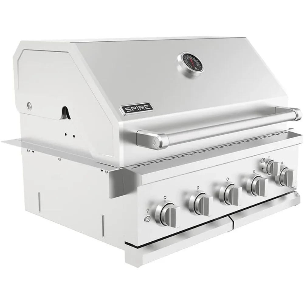

Grill built-in head, 5-Burner with Rear Burner Propane Grill, Convertible to Natural Gas, 30 inches In 3050R Island Grill Head