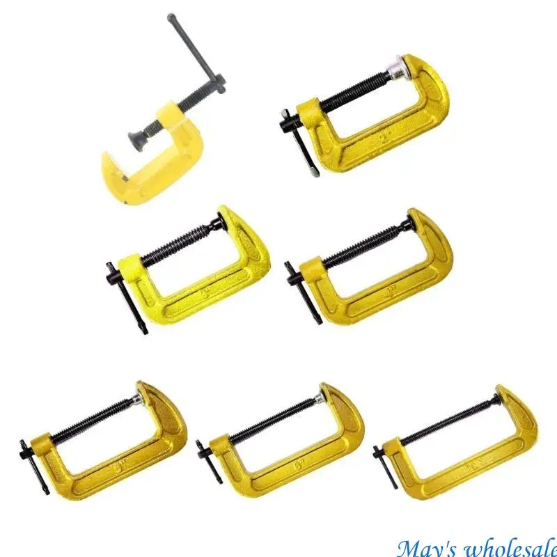 Reliable C Shaped Clamp Woodworking Clamps Must Have Tool for Woodworkers and DIY Enthusiasts Quick Fixing Clamp 448A