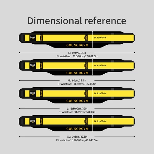 Imagen 2 del producto Cinturones deportivos GOUNOD para levantamiento de pesas, soporte para la parte inferior de la espalda, cinturón de entrenamiento con Fitness, 1 ud.