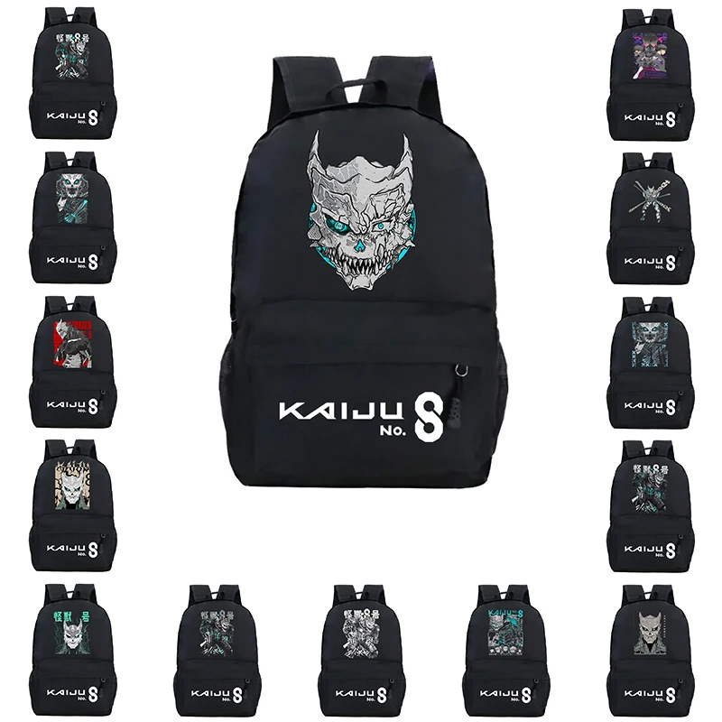 

Модный аниме Kaiju No.8, холщовый рюкзак для мужчин и женщин, японский комикс Kaiju No 8, школьные сумки для подростков, дизайнерская сумка для книг