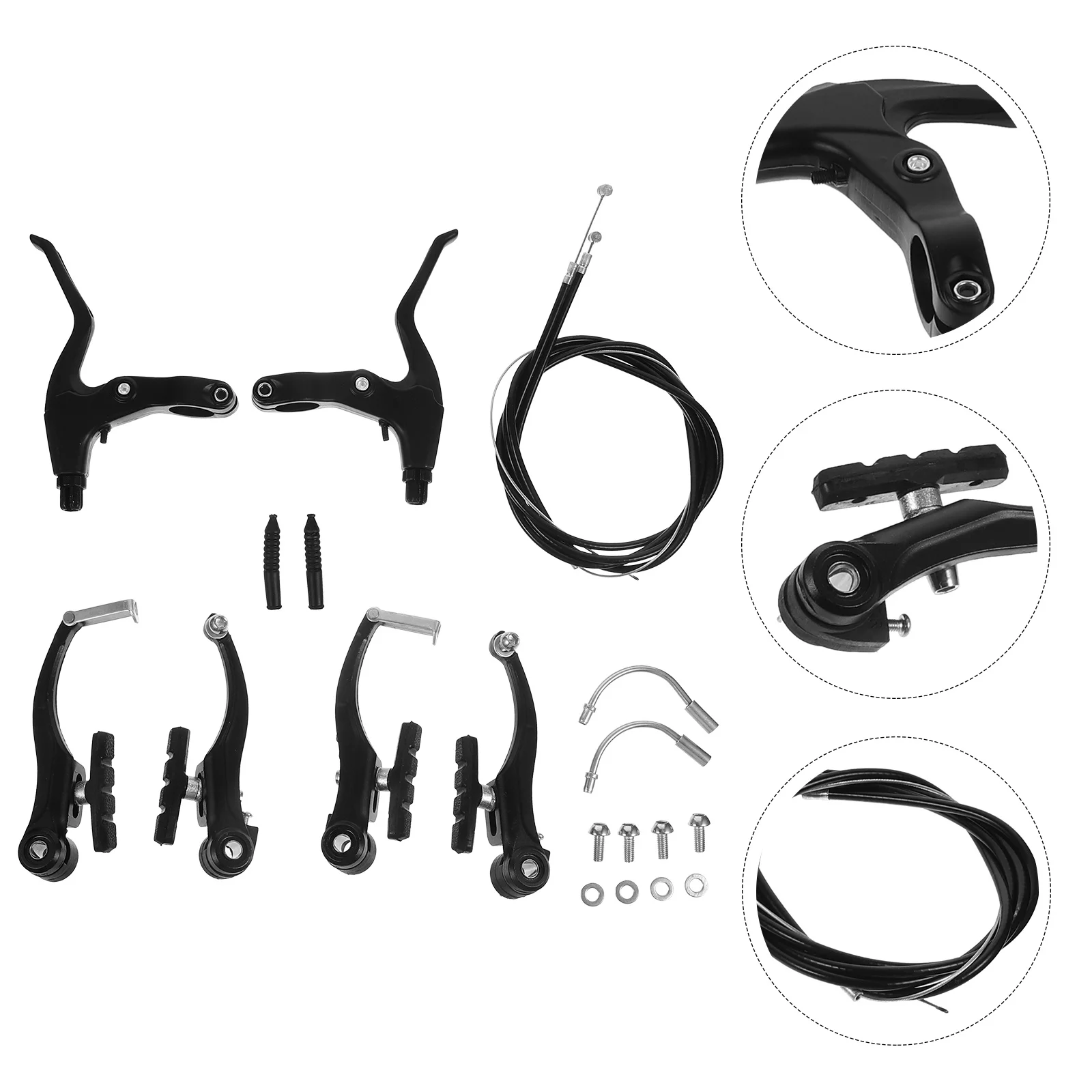 

1 Set Of Kit Aluminum Alloy Bike Brake Calipers Wear-Resistant Replacement Pads For Mountain Cycling Brakes Road Bikes
