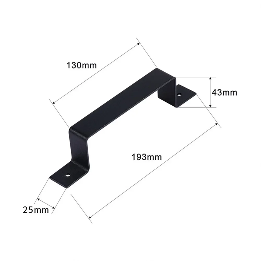 

Matte Door Handle Black Sliding Door Pull Knob Hardware Black Carbon Steel Heavy Duty Wood Gate Vintage Hardware Pulls