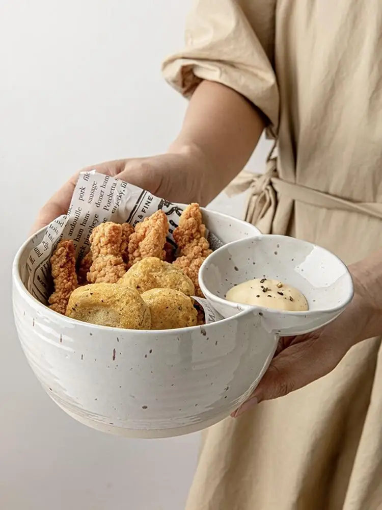 

Миска для супа с разделителями для соусов, картофеля фри, салата, пельменей, уксуса и острого перца, 5 шт.