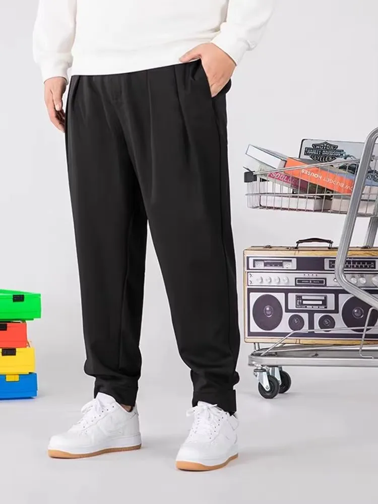 Men's 3XL-10XL Plus Size Baggy Jogger Pants Elastic Waist Quick-Dry Soft Casual Sweatpants for Big and Tall Daily Lounge Wear