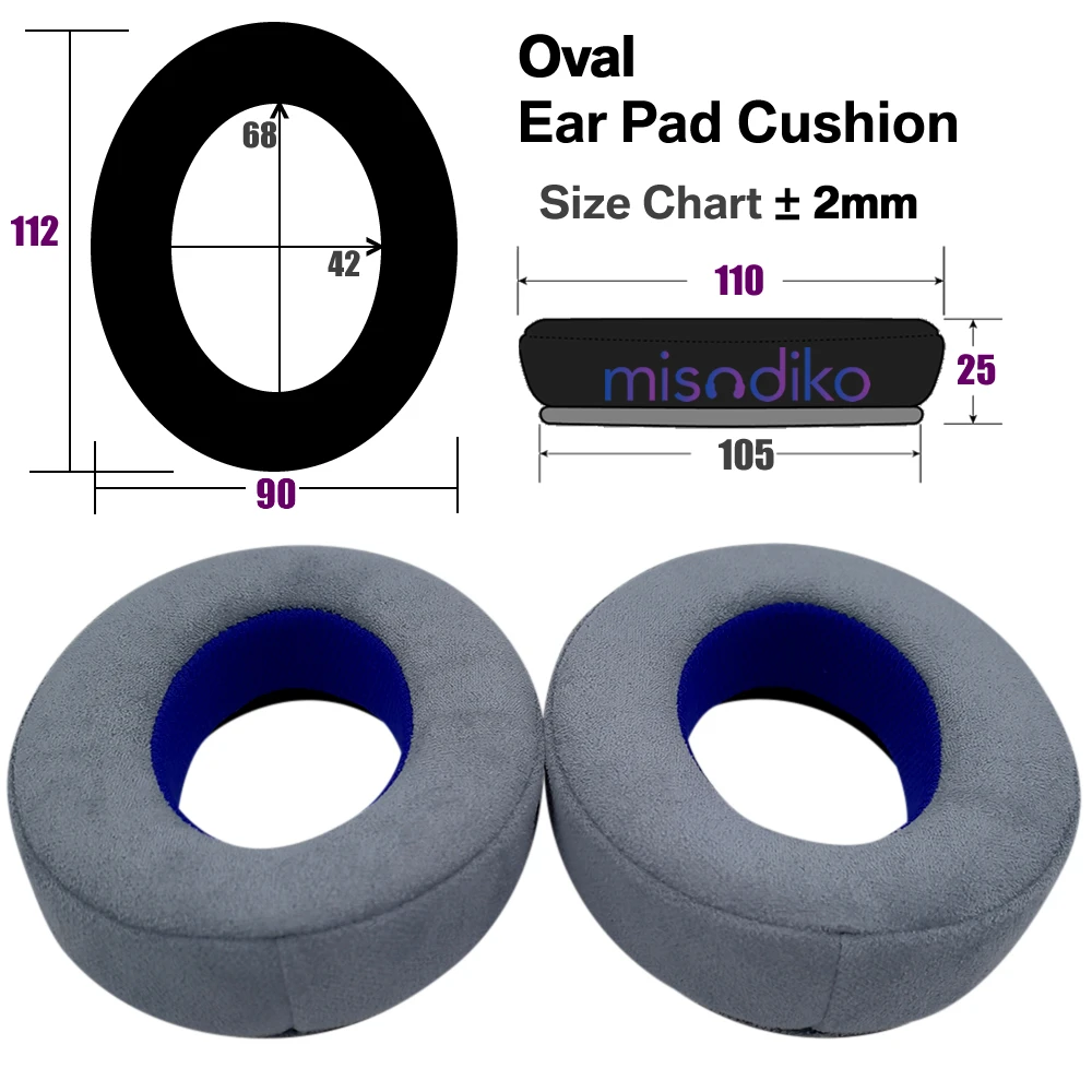 misodiko Upgraded Ear Pads Cushions Replacement for Sennheiser HD600, HD650, HD660S, HD580 Headphones