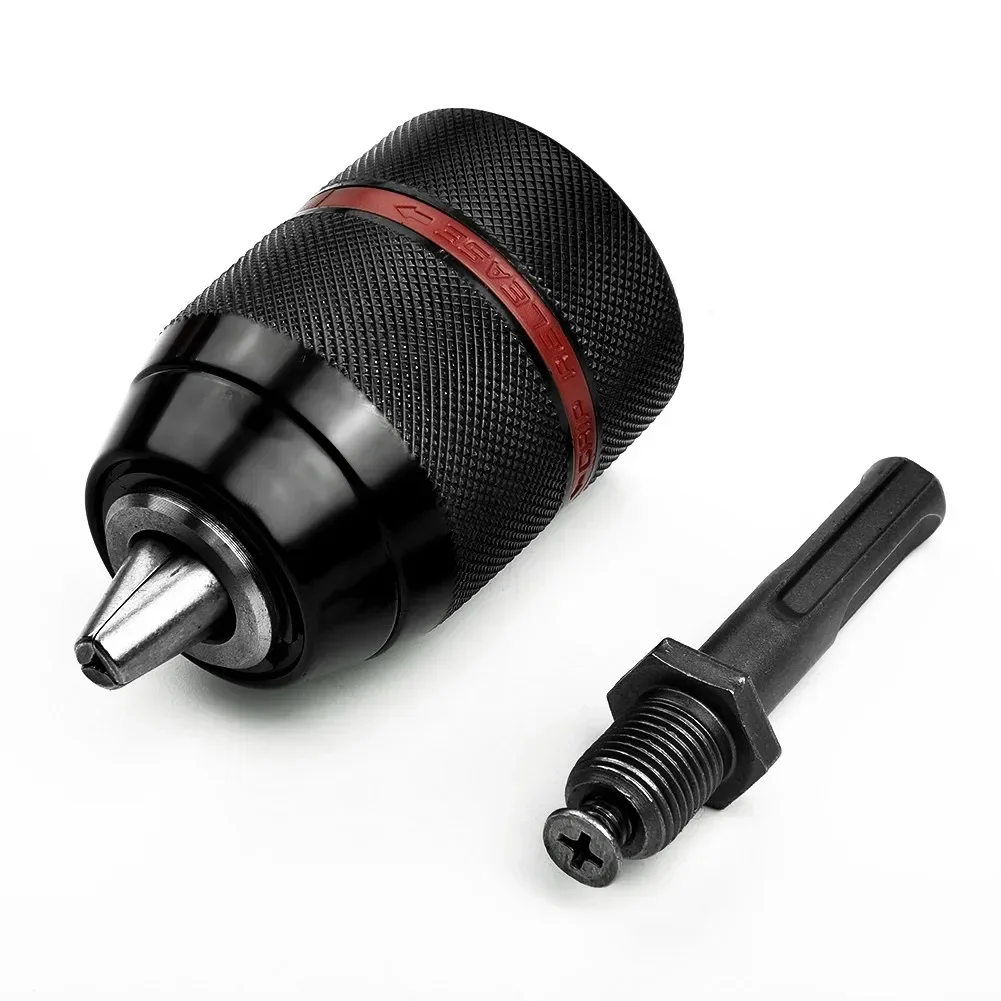 

Keyless Drill Chuck 12inch 213mm for SDS PLUS Self Tightening Ergonomic Design with 2 13mm Clamp Size for Various Drill Bits