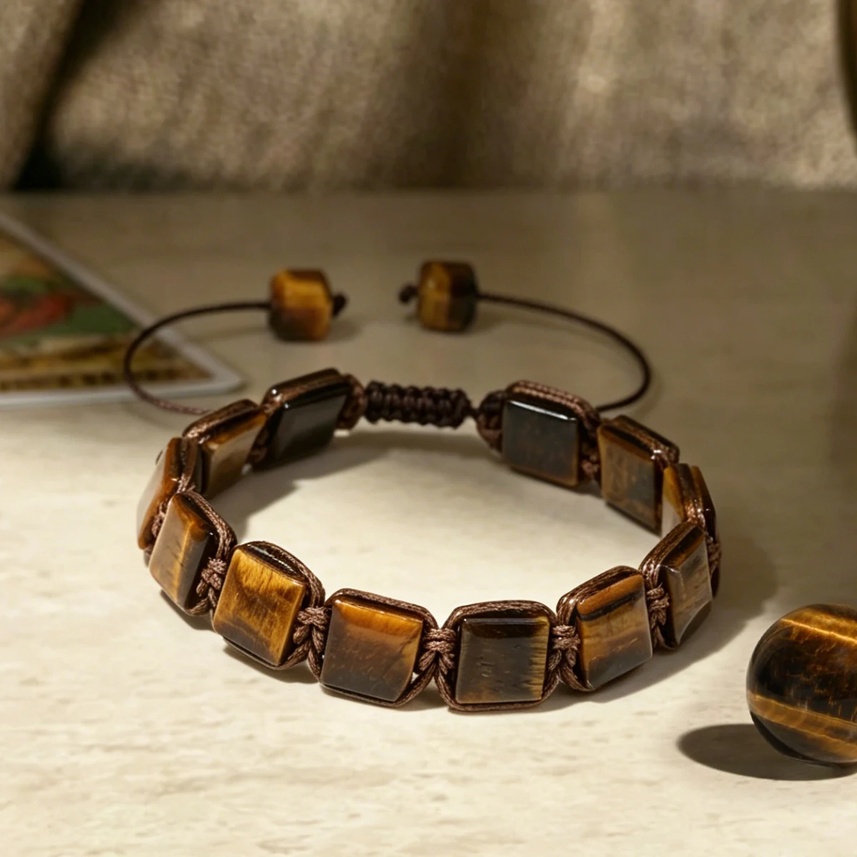 Herren-Armband aus natürlichem Citrin, gewebtes Armband, roher gelber Kristall, zieht Reichtum, Fülle, Heilstein, Schmuck, Geschenk für männliche Geschäftsleute – Detail 37
