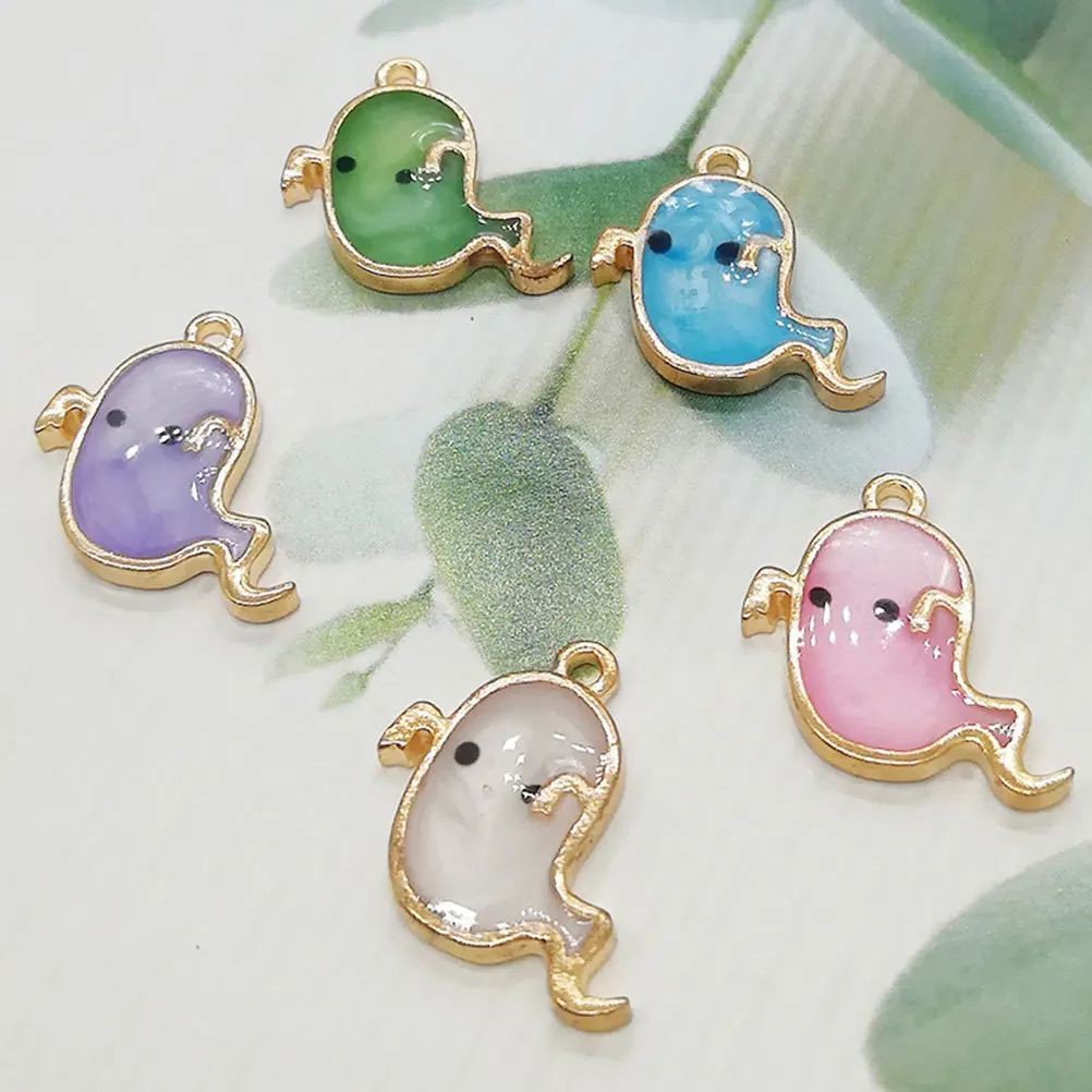 50Pcs Halloween Jewelry Alloy Pendant Accessories Creative DIY Charms for Necklace Bracelet Bag Craft Decoration