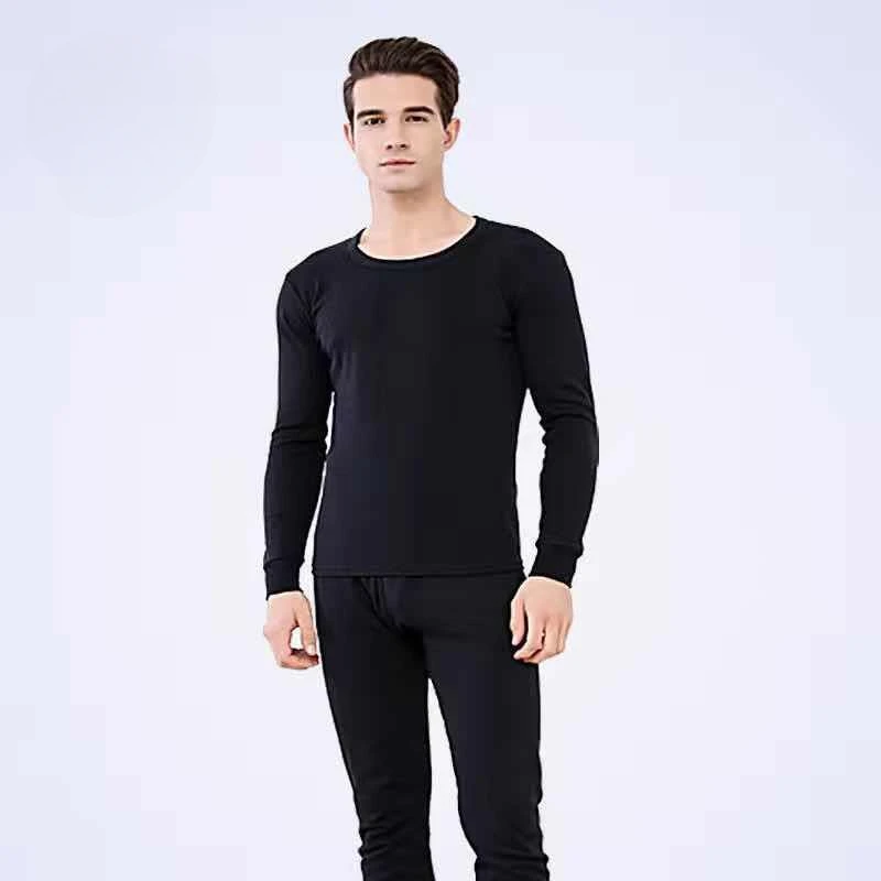 Winter Men\'s Top & Bottom Set Thermal Underwear for Men Thermal Shirt Soft Fleece Lined Long Johns Set Thermal Clothes