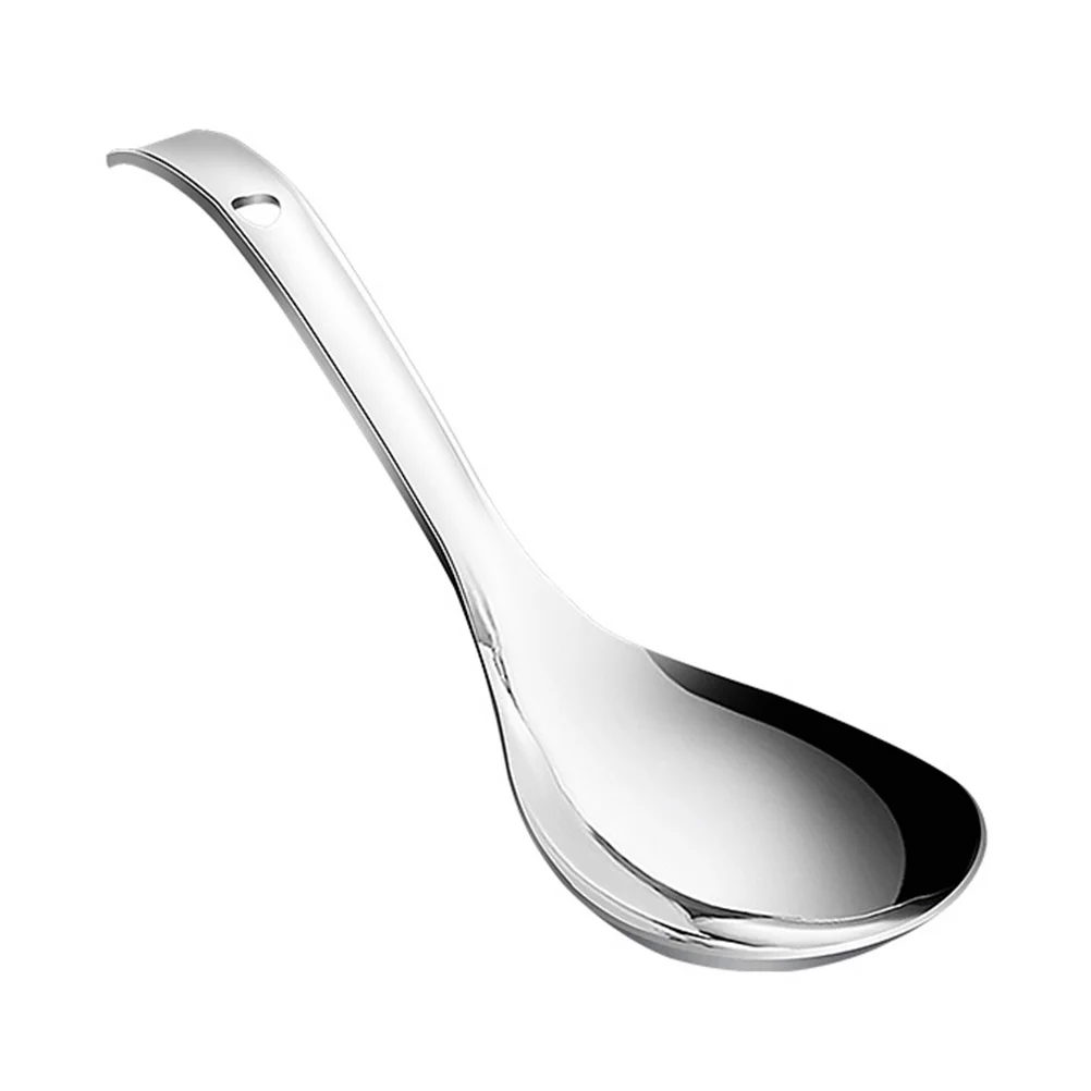 

Handle Serving Spoon Stainless Steel Rice Cooking Utensils Household Practical Toddler