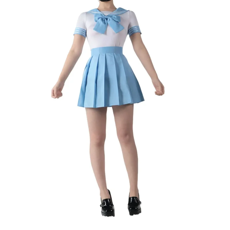 qq 123アニメセーラーコスプレ衣装月野女性 JK ドレスピンクブルー Usag 赤ハロウィンパーティースカート和風女の子 Shool Un