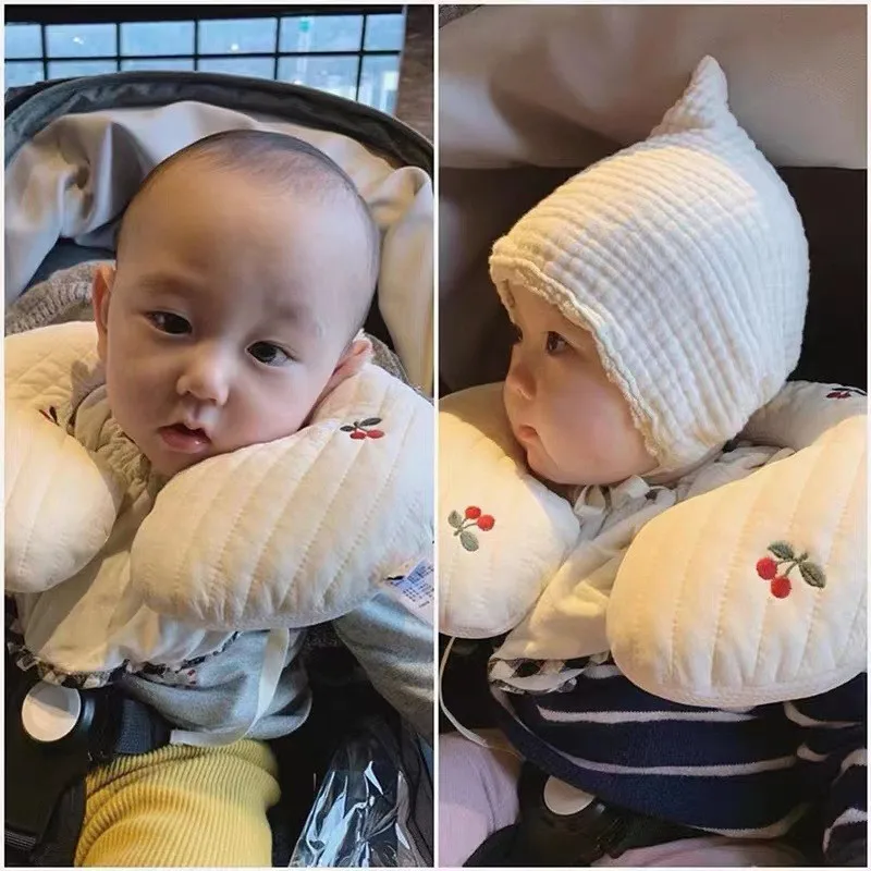 

Safety styling pillow for spring and summer newborns baby corrective head and neck pillow for children
