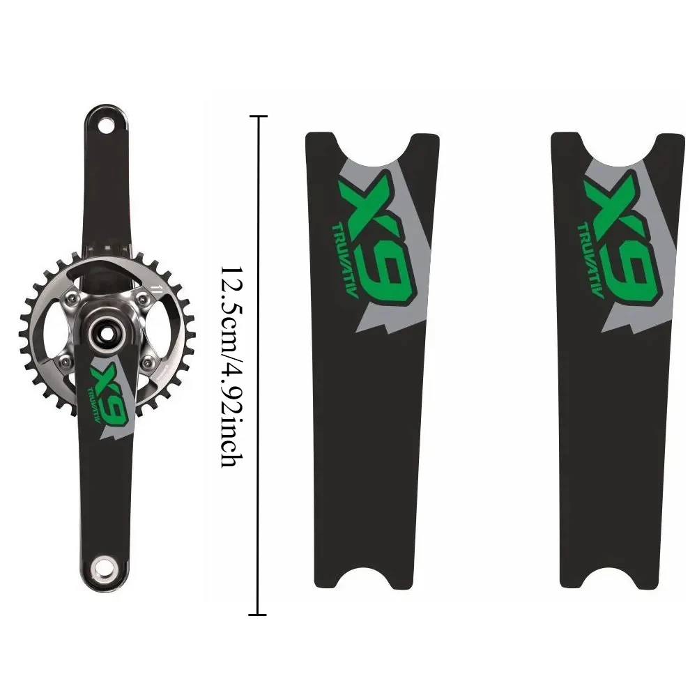 1Set Fit TRUVATIV X9 Crank Protector Sticker Waterproof UV Resistant Decal for Mountain Bike Crank Arm Scratch Guard Upgrade