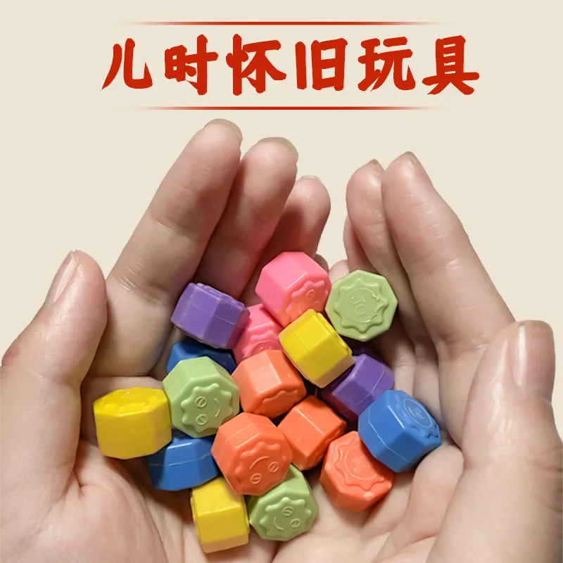 12Pcs/box Korea Traditional Play Game Gonggi Jack Stone Pebbles Set Exercise Colorful Fun Stress Relief Toy