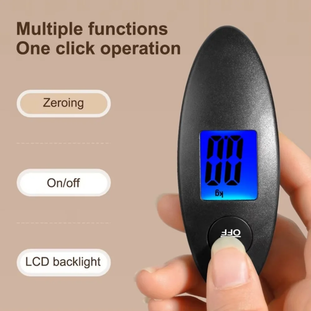 Báscula Digital de equipaje de alta precisión báscula colgante Digital de viaje portátil electrónica con báscula colgante de viaje electrónica LCD