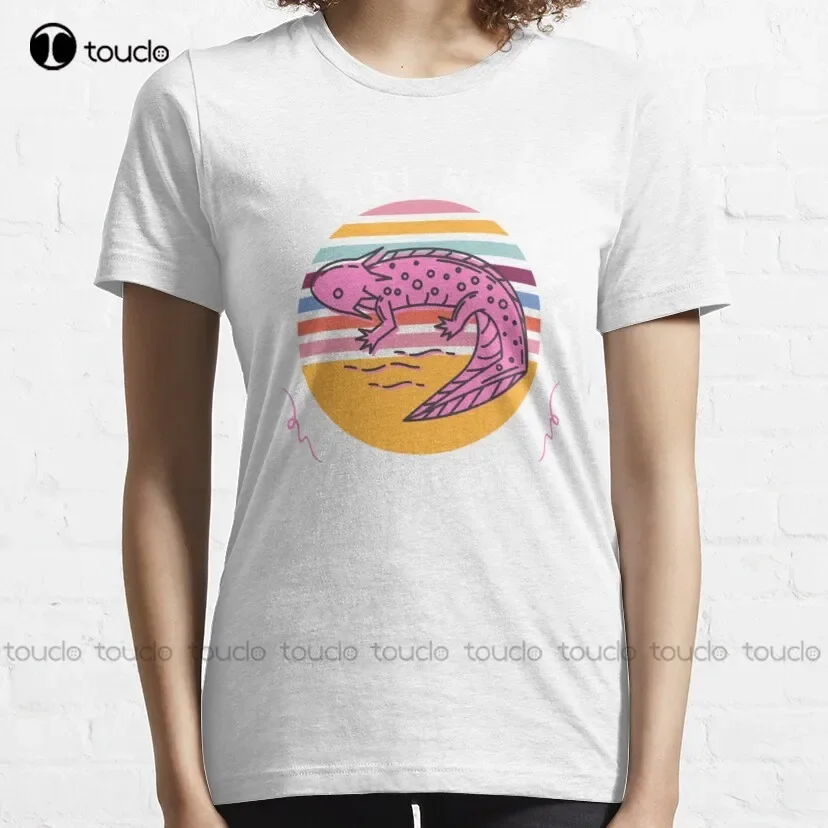 Solo una ragazza che ama Axolotl T-shirt classica divertente retrò T-shirt personalizzata T-shirt personalizzate per adolescenti unisex con stampa digitale