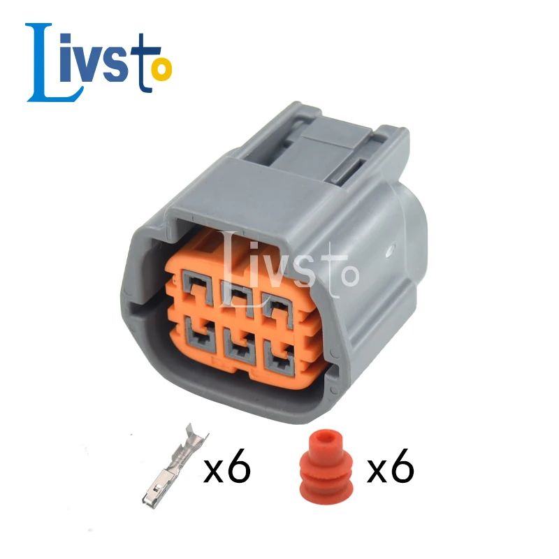 

6 Pin Waterproof Female Socket For Nissan TEANA Qijun T30 Auto Electronic Throttle Connector Plug 6189-0766