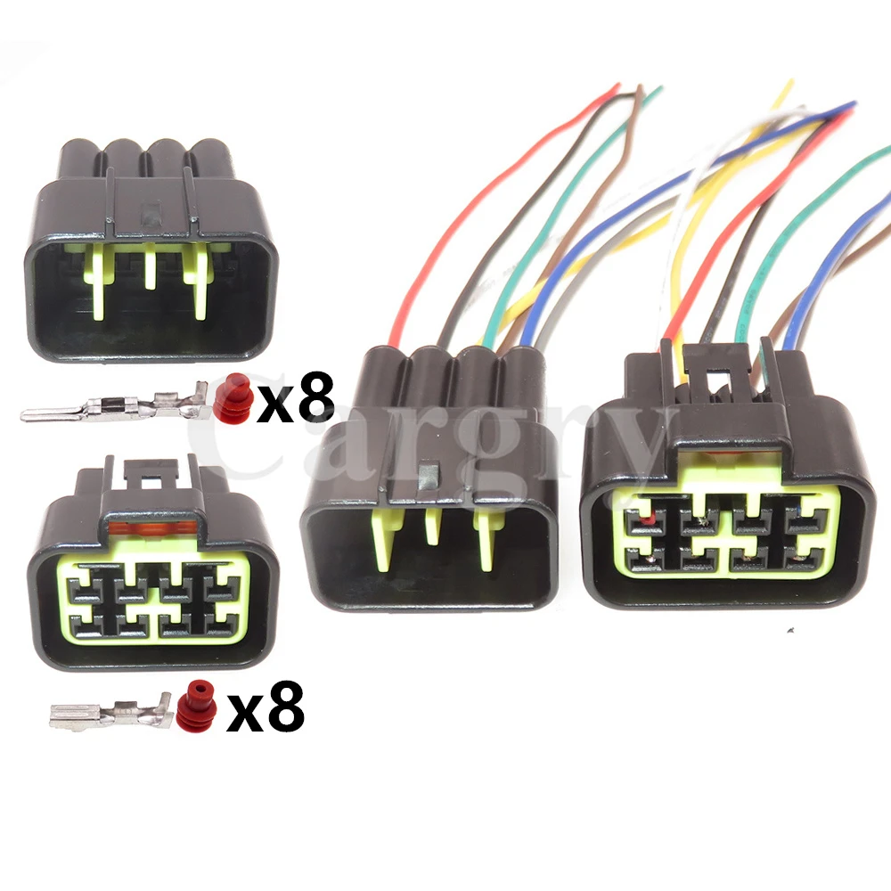 1 Set 8P FW-C-8F-B FW-C-8M-B Automobile Electrical Connector Car Starter Parts Auto Sealed Wiring Harness Socket