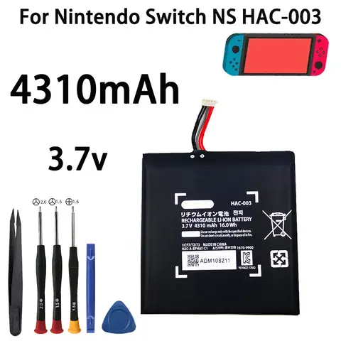 Nouvelle batterie Rechargeable authentique HAC-003 HAC003 pour Console de jeu HAC 003 NS Switch HAC-001 Batteries 4310mAh