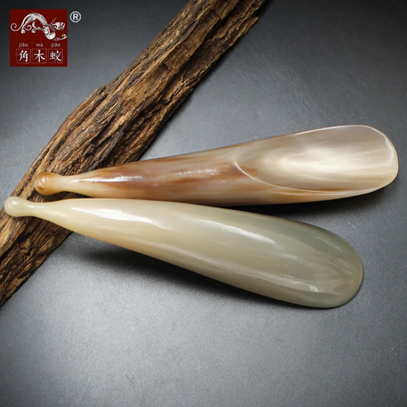 

Horned Yak Horn Massage Stick for Beauty and Acupoint Therapy