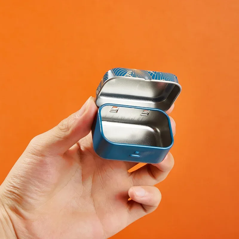 10PC Mini Cartoon Candy Tin Box Sealed Jar Portable Chewing Gum Storage Box With Lid Metal Jewelry Pill Cases Home Packing Boxes
