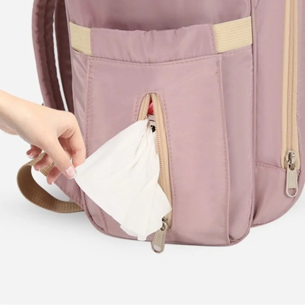 

Portable Mommy Bag Large Capacity Multi-Functional Nappy Backpack Bag Foldable Lightweight Baby Diaper Backpack Travel
