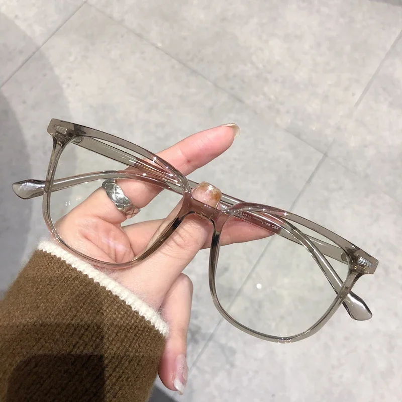Finished Ladies Myopia Glasses Retro Anti Blue Light Blocking Near Sight Eyeglasses Optical Prescription Short-sight Eyewear
