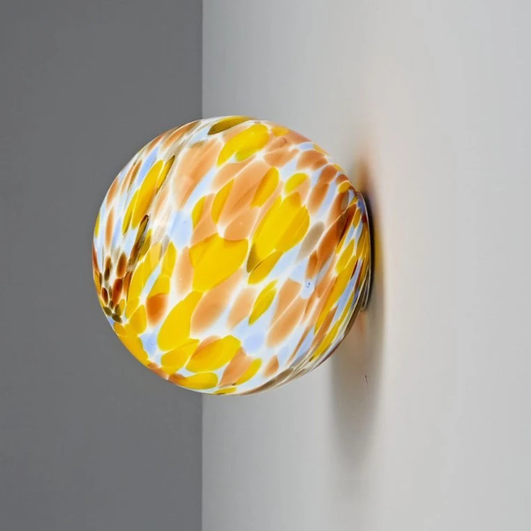 Dopamine Colored Glass Ball Wall Lamp Aisle Lamp Entrance Bedroom Bedside Wall Lamp Interior Decoration Lighting Fixtures