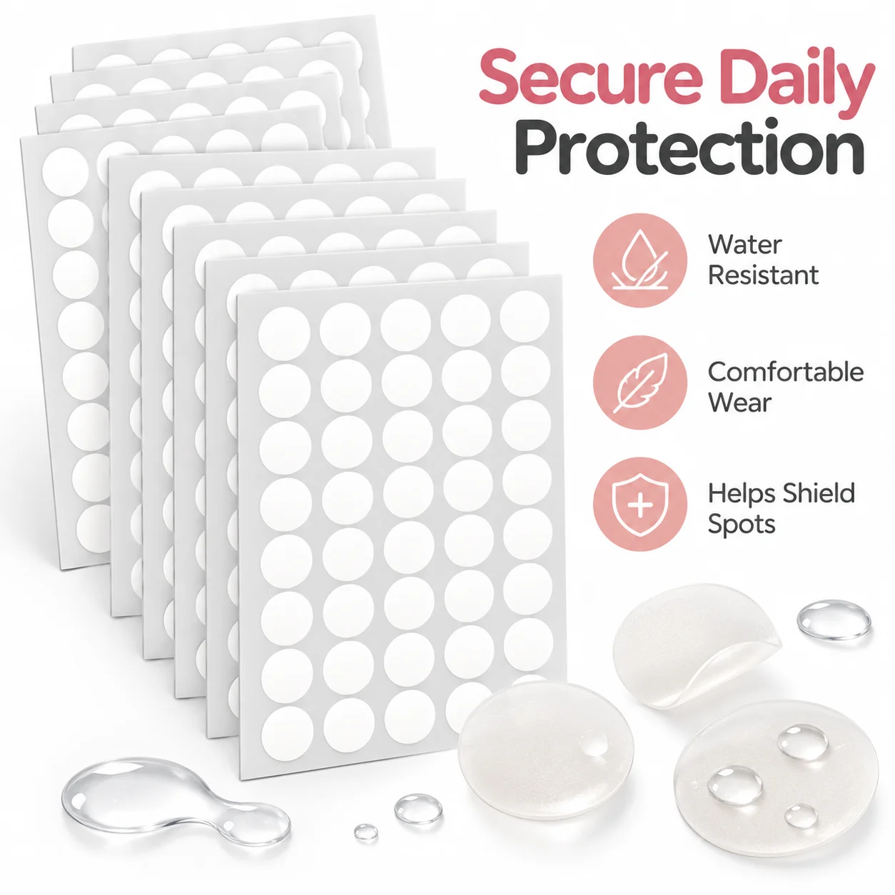 200/400/800PCS Hydrocolloid Pimple Patch Acne Spot Cover Invisible Blemish Stickers Oil Absorbing Face Care