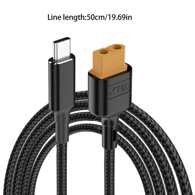 Fits For Toolkitrc M6 M6D M7 M8S and AMASS, USB Type C to XT60 Converter Charging Cable, Aeronautical Car Model PD Protocol Cord