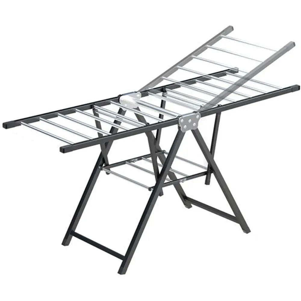 

Регулируемая складная сушилка для белья, стальная сушилка для одежды внутри и снаружи с выдвижными крыльями