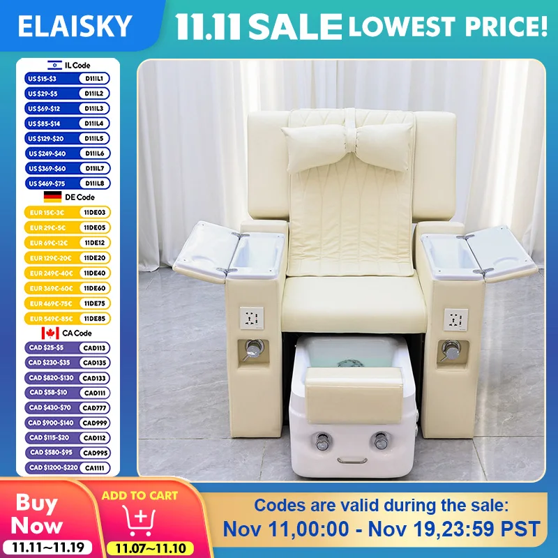 

Спа Роскошное кресло для педикюра, электрический массажный диван для терапии ног, кресло для салона красоты ногтей, ресниц, электрическое кресло для отдыха, кресло с креслом