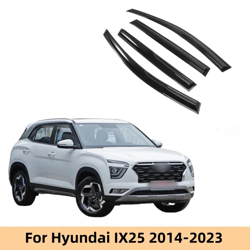 

For Hyundai IX25 Creta 2014 2015 2016 2017 2018 2019 2020 2021 2022 2023 Window Visors Rain Sun Guard Vent Wind Deflector