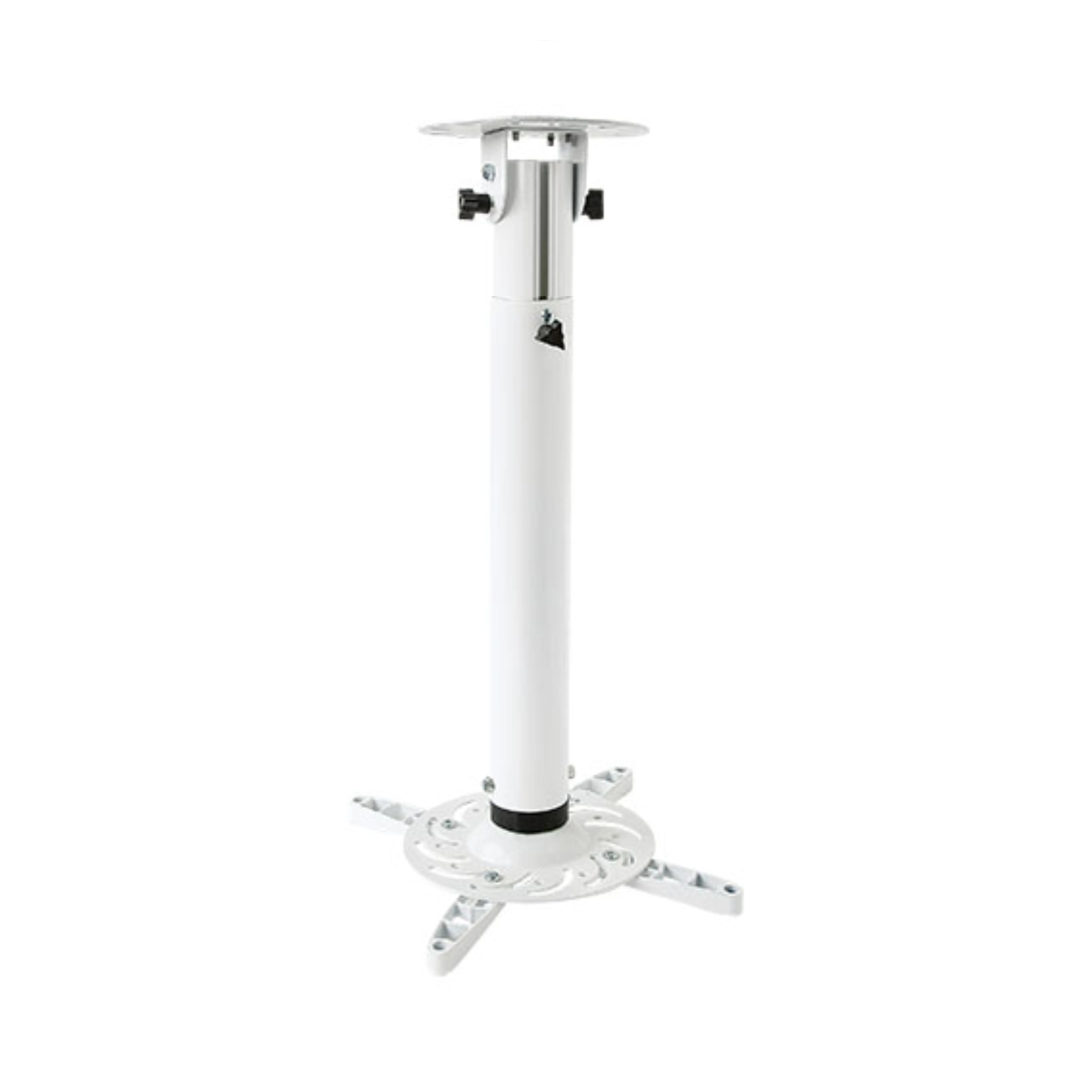 Aluminum Projector Mount 40-55cm Extension 30°Tilt 360°Rotate Full Motion Ceiling Wall Bracket