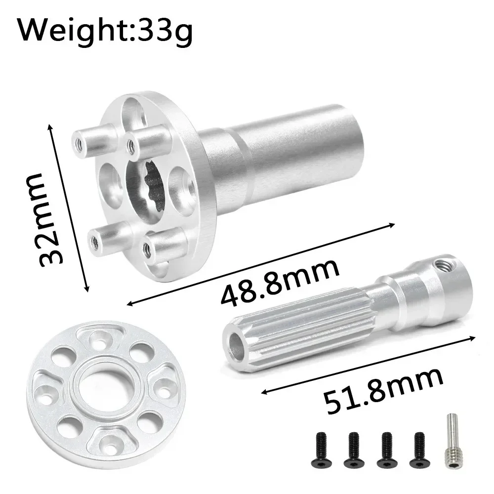 โลหะ Central Drive SHAFT พร้อมเกียร์ดาวเคราะห์สําหรับ Trxs UDR ไม่จํากัด Desert RACER 1/7 RC รถอะไหล่อัพเกรดอุปกรณ์เสริม