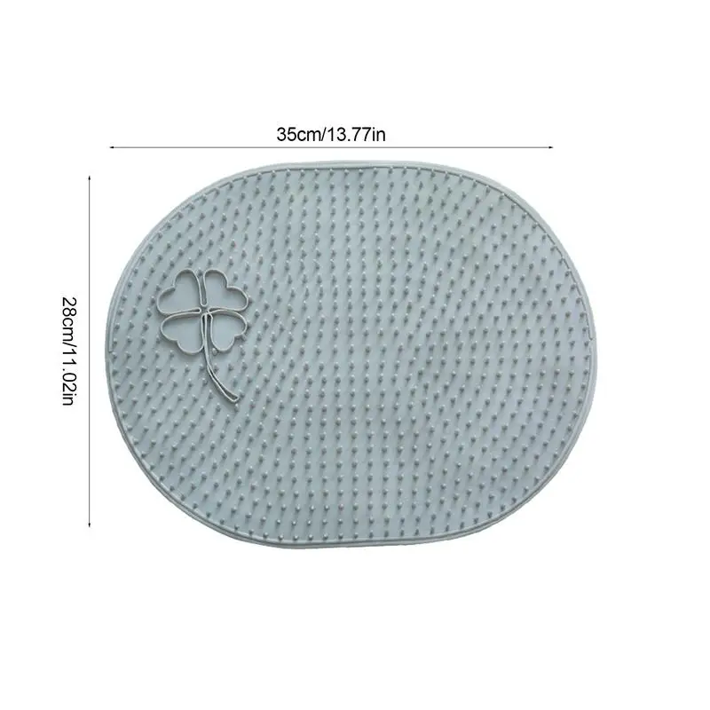 Shower Foot Scrubber Mat Non Slip Massager Back Sucker Brush Bath Pad Easy Clean Body Care Foot Massager Mat Remove Dead Skin